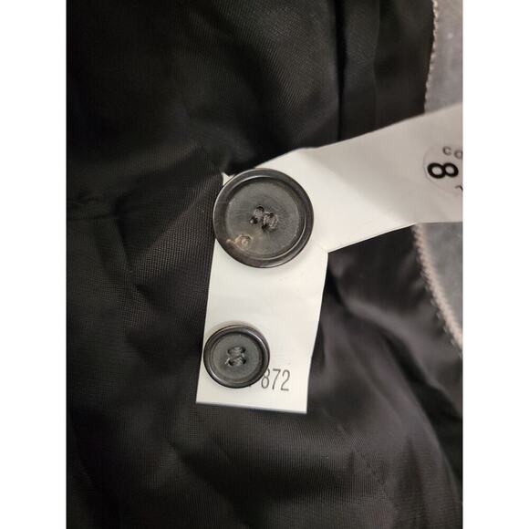 Zara Manteco Peacoat Sz XS Italian Wool Dark Gray Three Button Long Coat Jacket - Picture 10 of 14